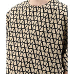 Brown Silk T-Shirt