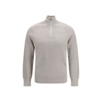 Beige Cotton Sweatshirt