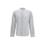 Blue Cotton Pattern Shirt