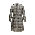 Brown Polyester Trench Coat