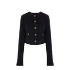 Black Cotton Cardigan