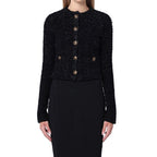 Black Cotton Cardigan