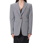 Black Cotton Blazer