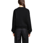 Black Cotton Sweatshirt