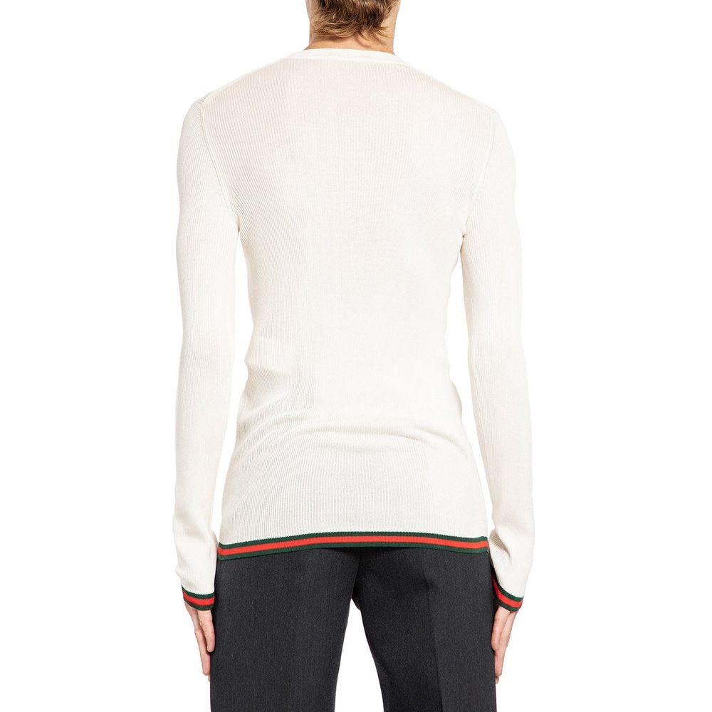 White Silk T-Shirt