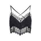 Black Cotton Sleeveles T-Shirt