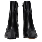 Black Leather Ankle Boots