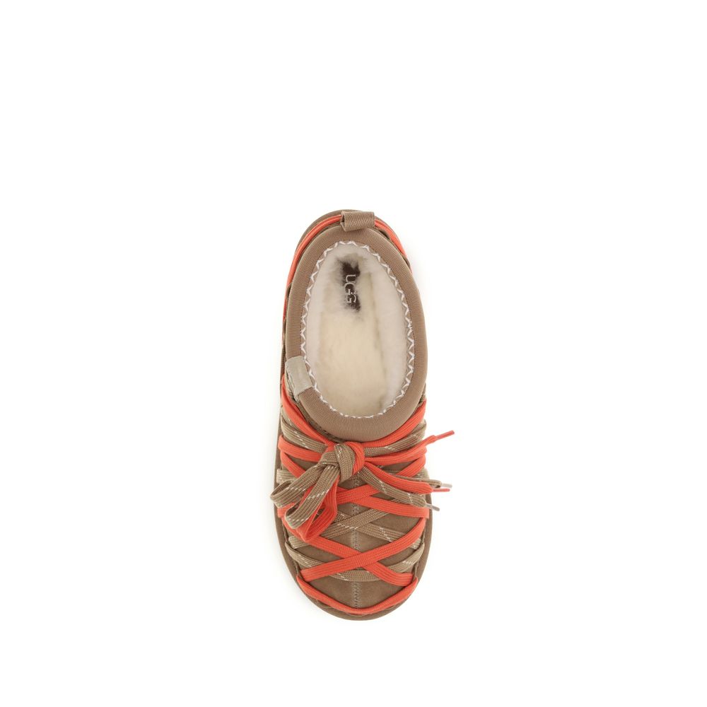 Multicolor Suede Leather Strap-On Sandals