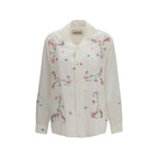 White Cotton Pattern Shirt