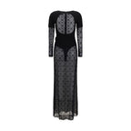 Black Polyamide Casual Dress