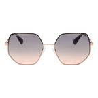 Rose Gold Metal Sunglasses