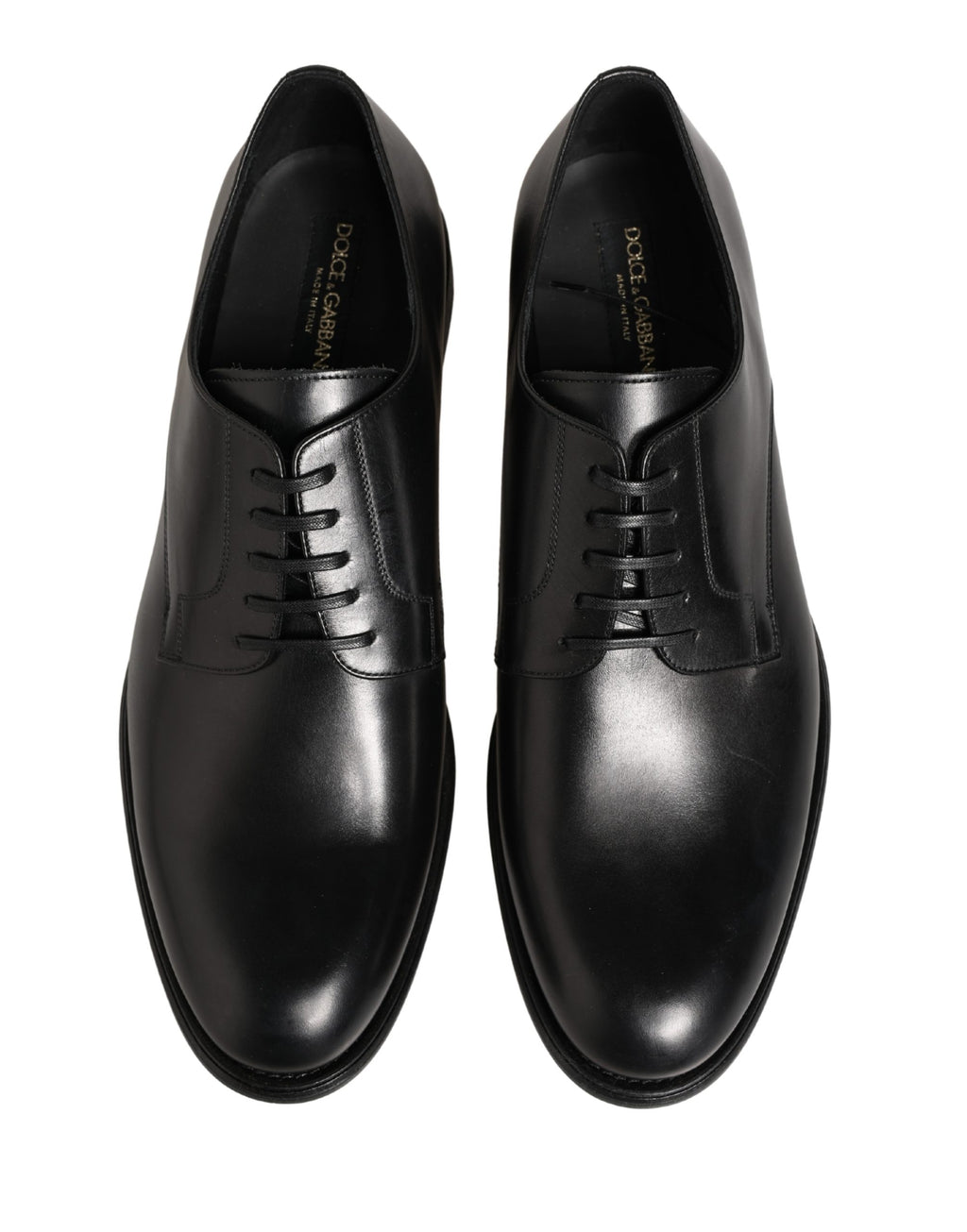 Black Calfskin Leather Derby Men Dress Shoes