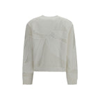 White Cotton Sweatshirt