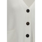 White Cotton Cardigan