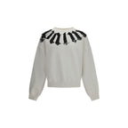 White Cotton Sweatshirt