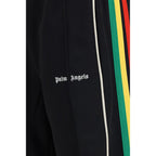 Black Polyester Athletic Pants