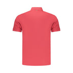 Red Cotton Men's Polo Shirt