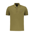 Green Cotton Men's Polo Shirt