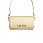 Beige Polyurethane Women's Bag