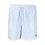 Blue Polyester Men's Swimwear