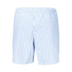 Blue Polyester Men's Swimwear