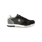 Black Polyurethane Men's Sneaker