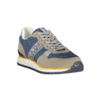 Blue Polyester Men's Sneaker