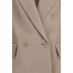 Beige Silk Clothing