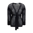 Black Cotton Cardigan
