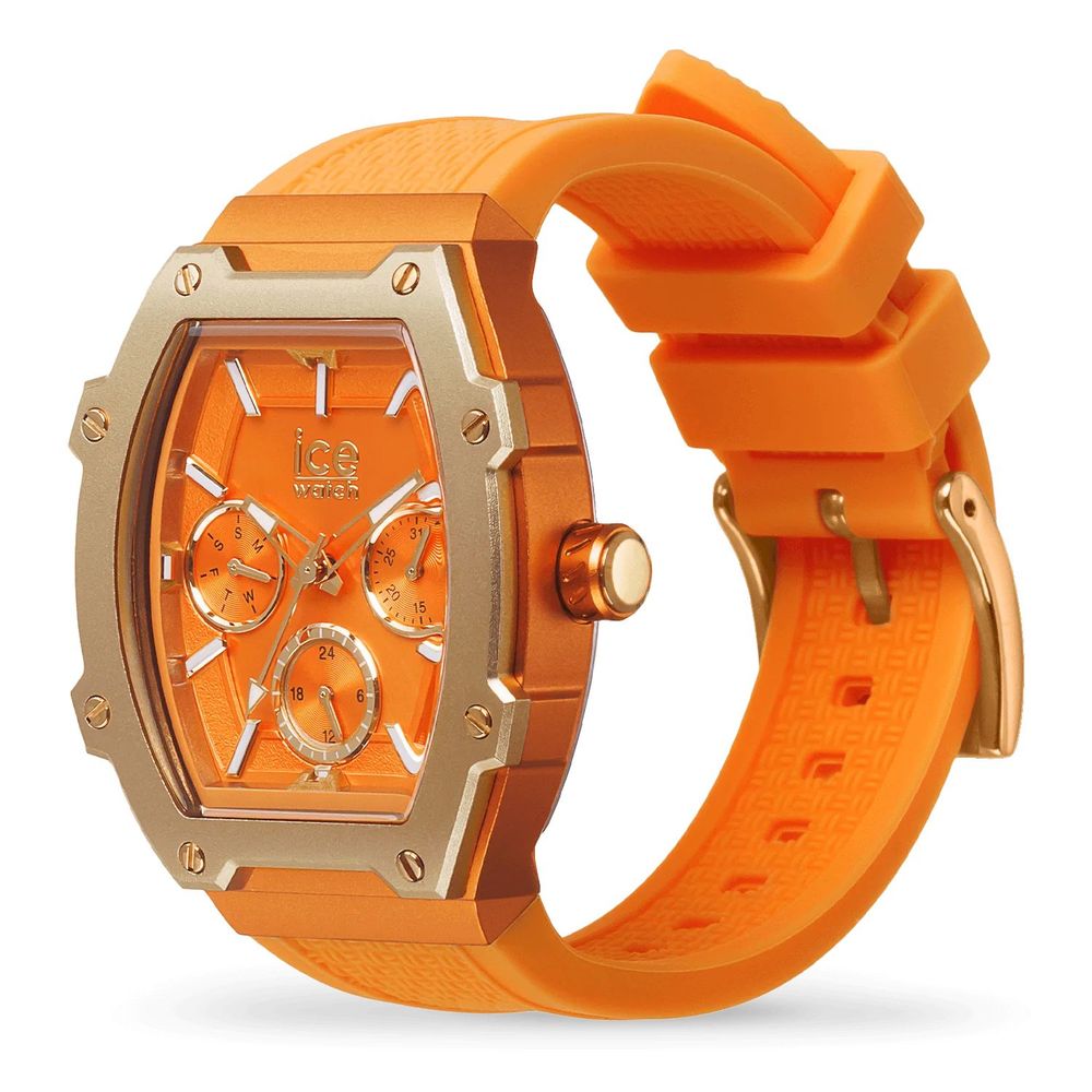Orange Synthetic Dress Watch