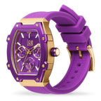Purple Synthetic Sport Watch