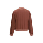 Bordeaux Silk Bomber