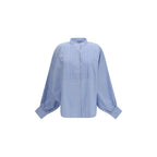 Blue Cotton Pattern Shirt