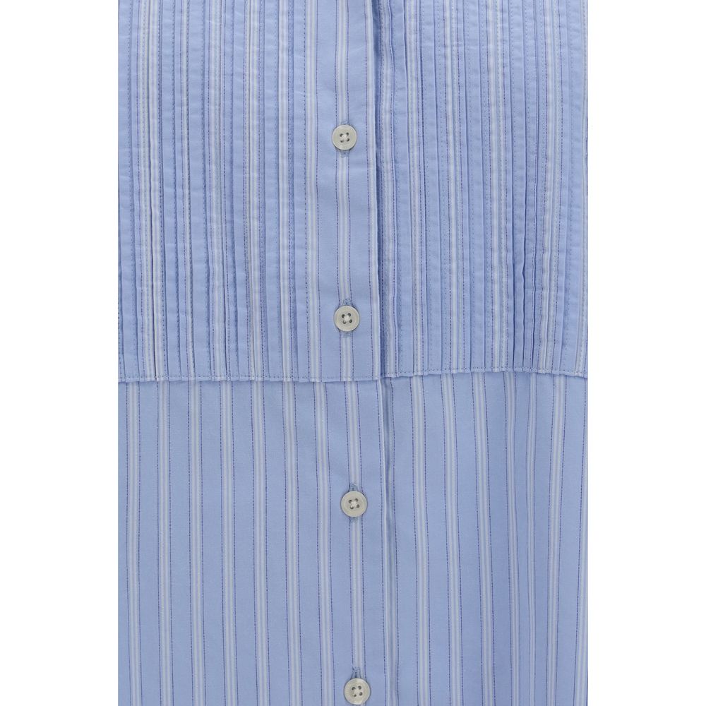 Blue Cotton Pattern Shirt