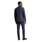 Blue Polyester Two-Piece Suit
