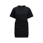 Black Cotton Casual Dress