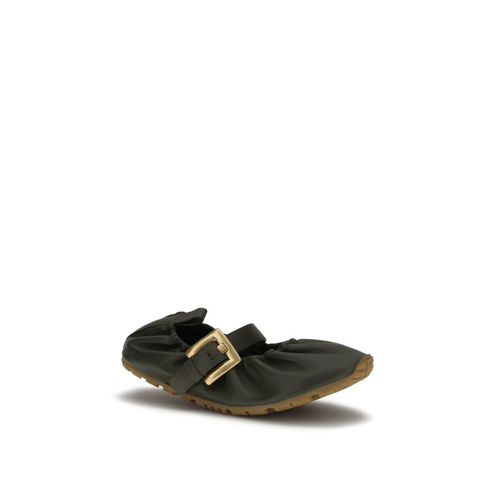 Bicolor Calf Leather Bos Taurus Ballet Flats