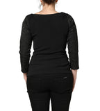 Dark Gray Button Fastening Lace Trimmed Blazer Jacket