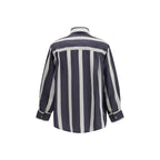 Blue Viscose Pattern Shirt