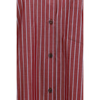 Bordeaux Polyester Pattern Shirt