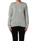 Green ButtonDown LongSleeve Cardigan Sweater