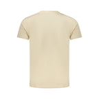 Beige Cotton Men's T-Shirt