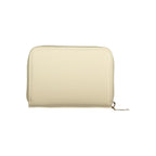 Beige Polyurethane Women's Wallet