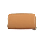 Brown Polyurethane Women's Wallet