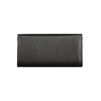 Black Polyurethane Women's Wallet