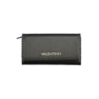 Black Polyurethane Women's Wallet