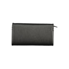 Black Polyurethane Women's Wallet