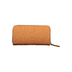 Brown Polyurethane Women's Wallet