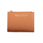Brown Polyurethane Women's Wallet