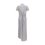 Multicolor Silk Casual Dress